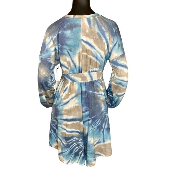 Whiteroom & Cactus NWT Long Sleeve Mini Dress Womens Size Medium Abstract Print - Picture 3 of 7
